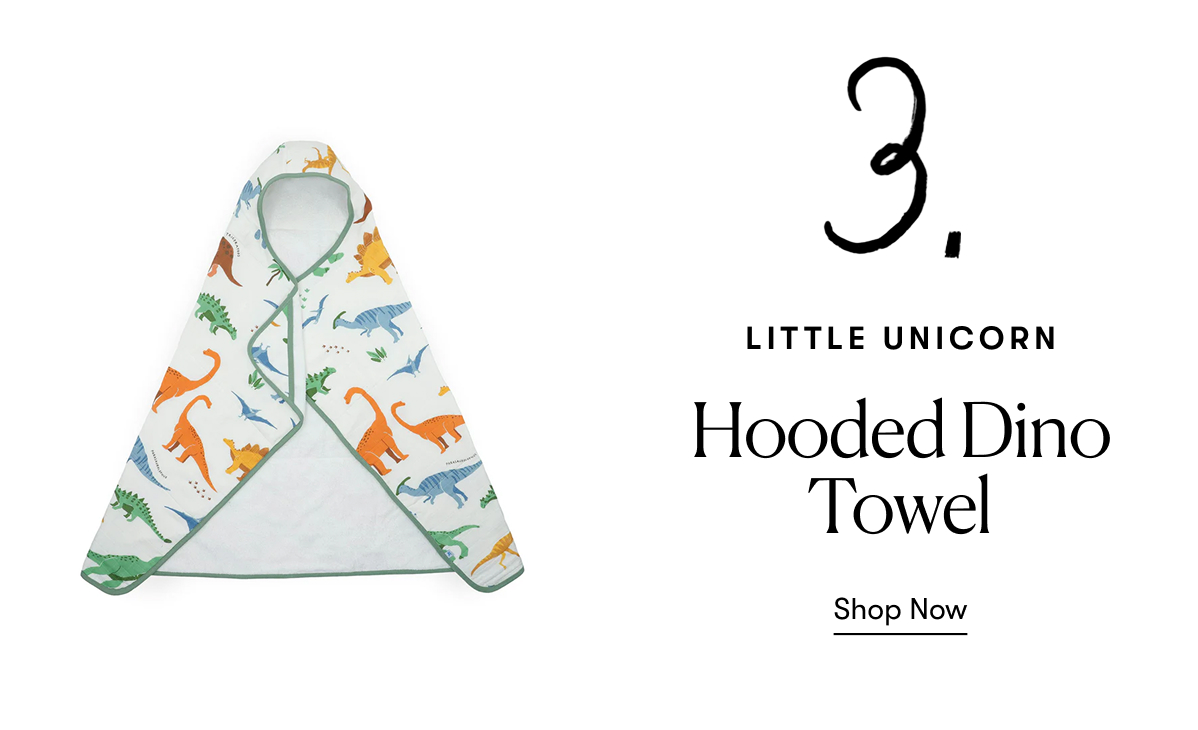 Little Unicorn: Hooded Dino Towel