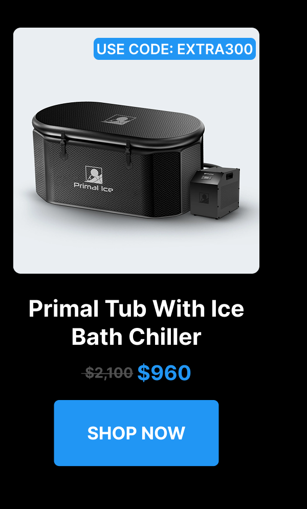 Primal Tub With Ice Bath Chiller