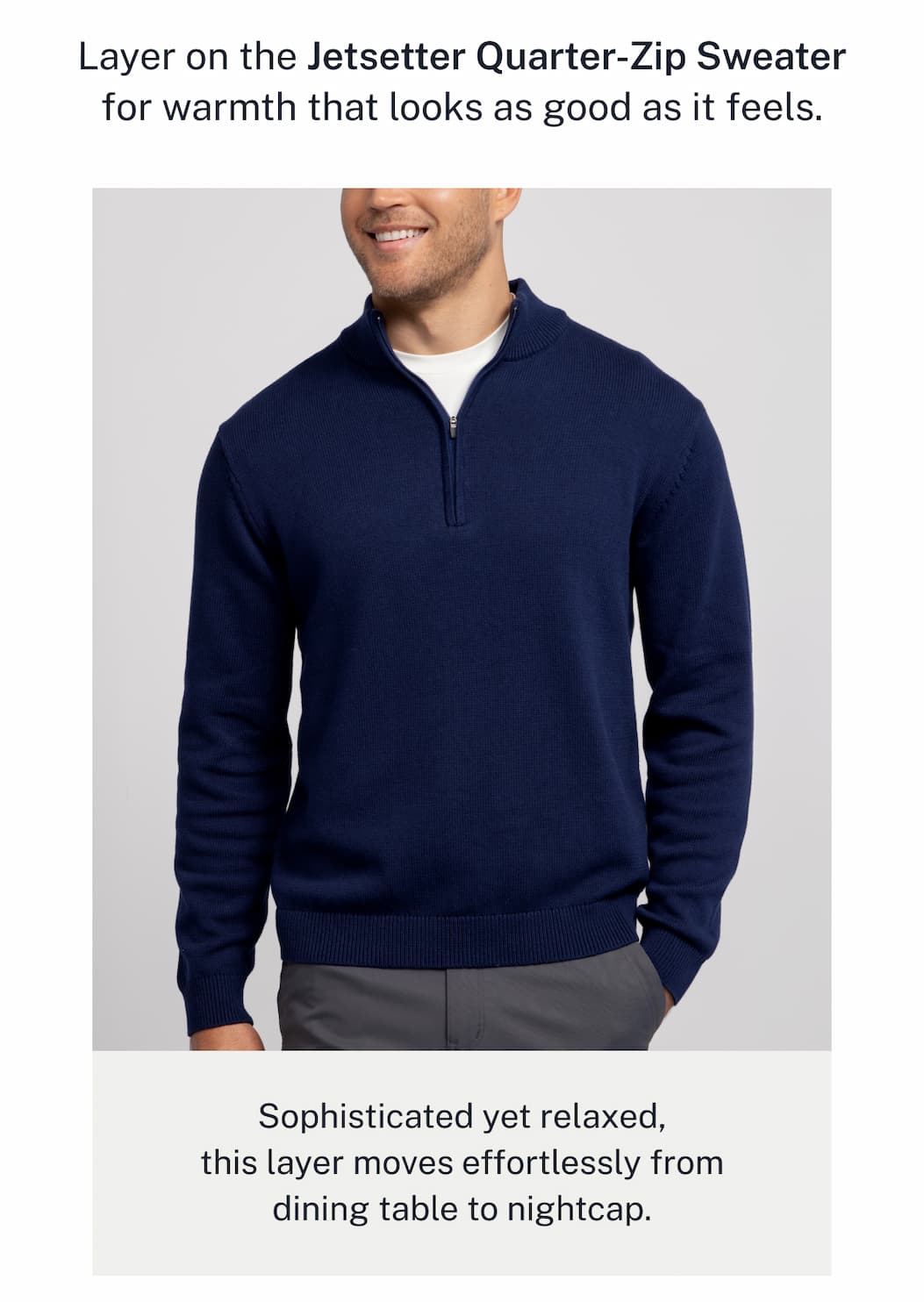 Jetsetter Quarter-Zip Sweater