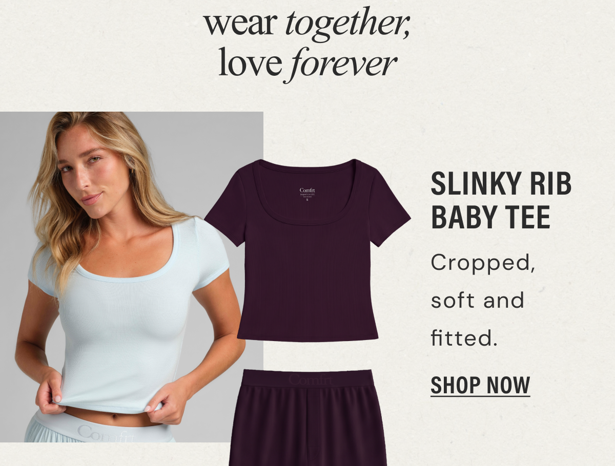 Shop the Slinky Rib Baby Tee