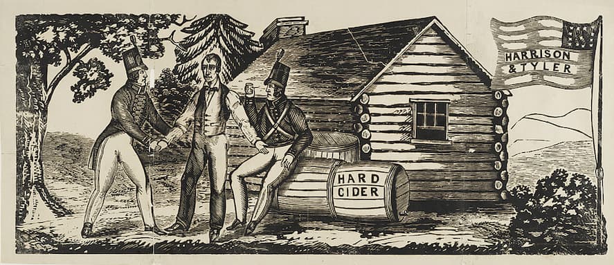 A woodcut from William Harrison's campaign