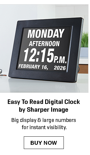 Easy To Read Digital Clock by Sharper Image
