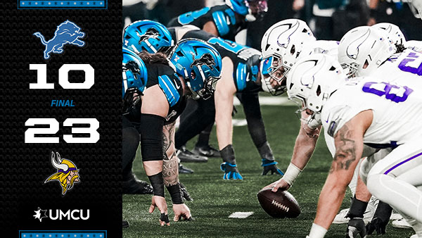 RECAP: Lions at Vikings