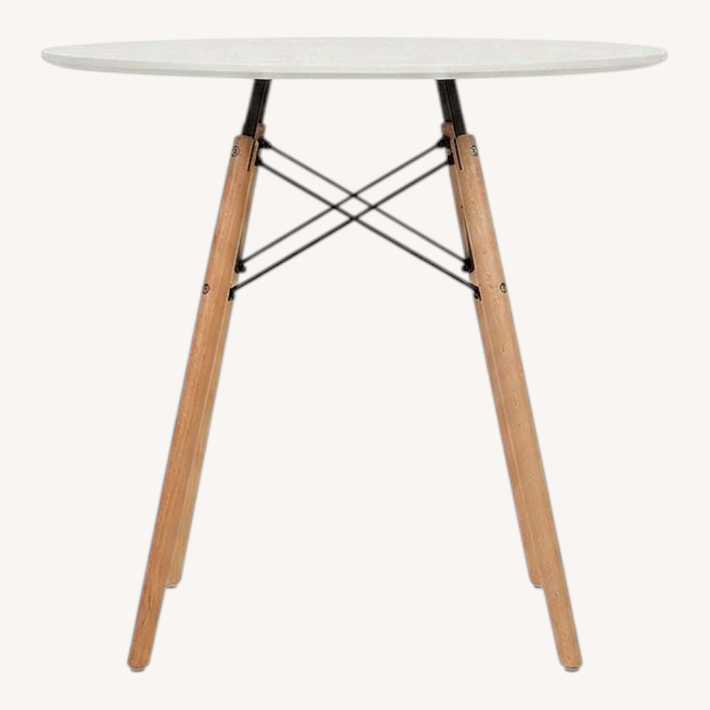 Image of Herman Miller Flynn White Wood Dining Table
