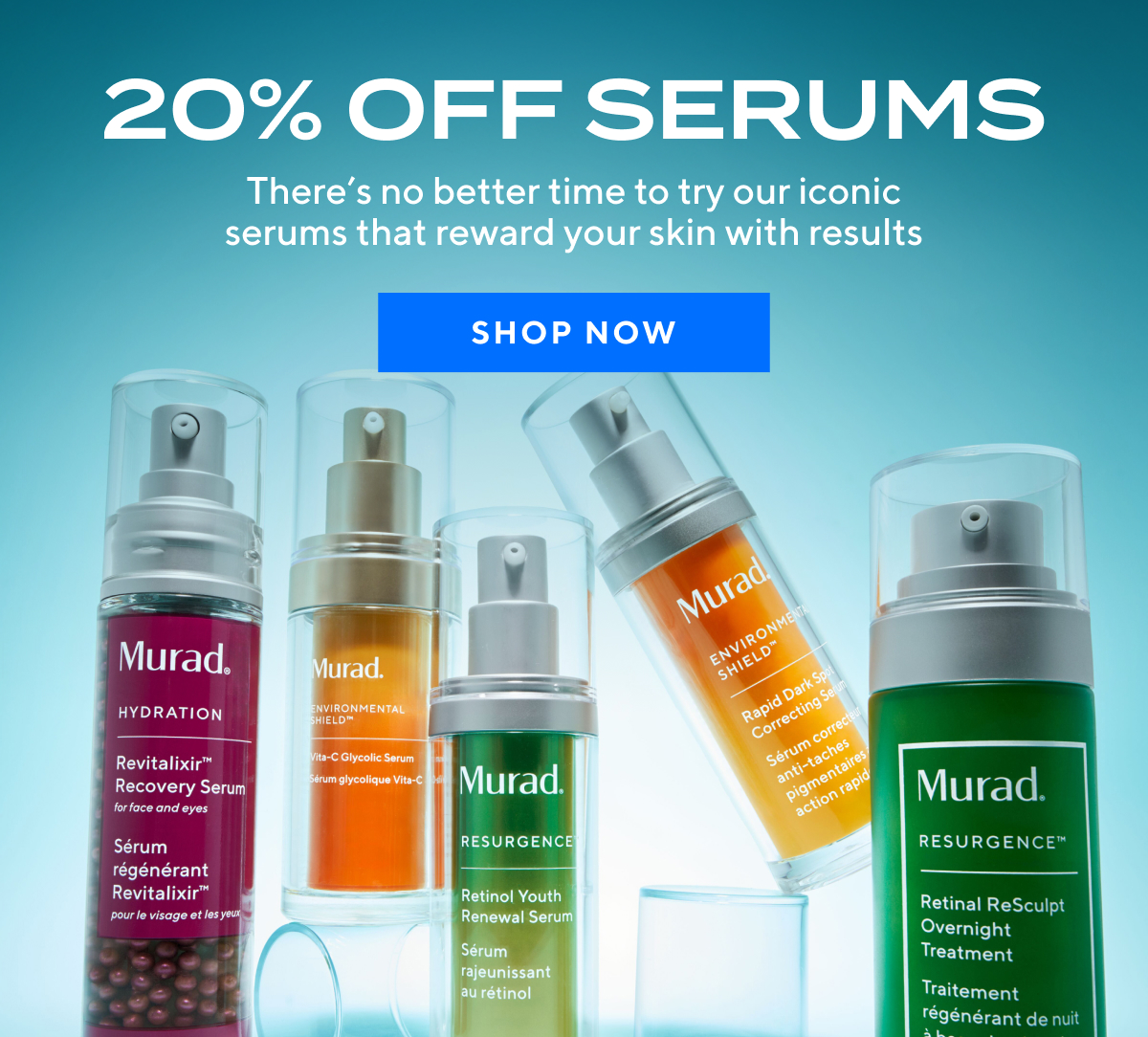 20% OFF SERUMS - SHOP NOW