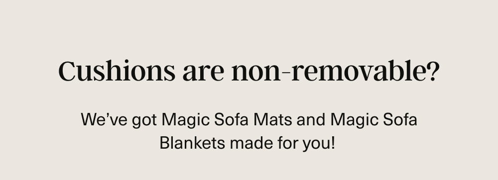 Cushions are non-removable?