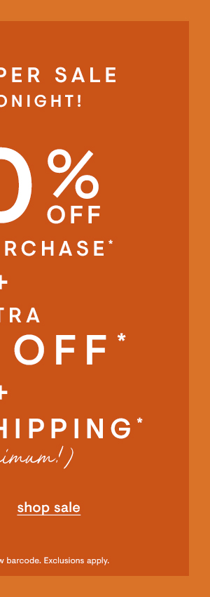 Shop Sale