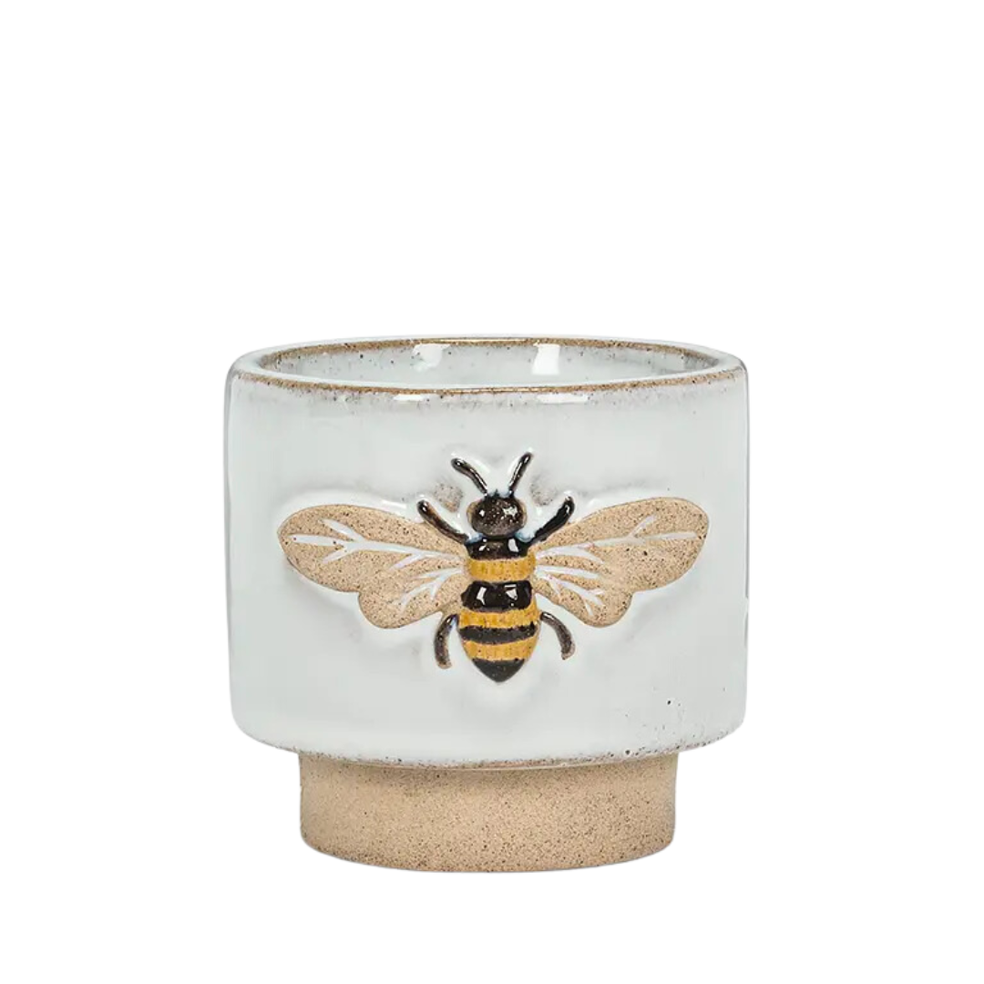 Image of Single Emboss Bee Planter