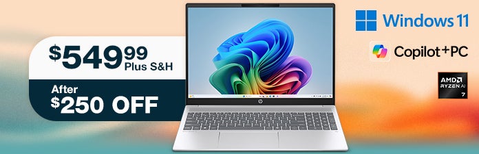 HP OmniBook 5 16-inch CoPilot+ PC Laptop $549.99 After $250 OFF Plus S&H