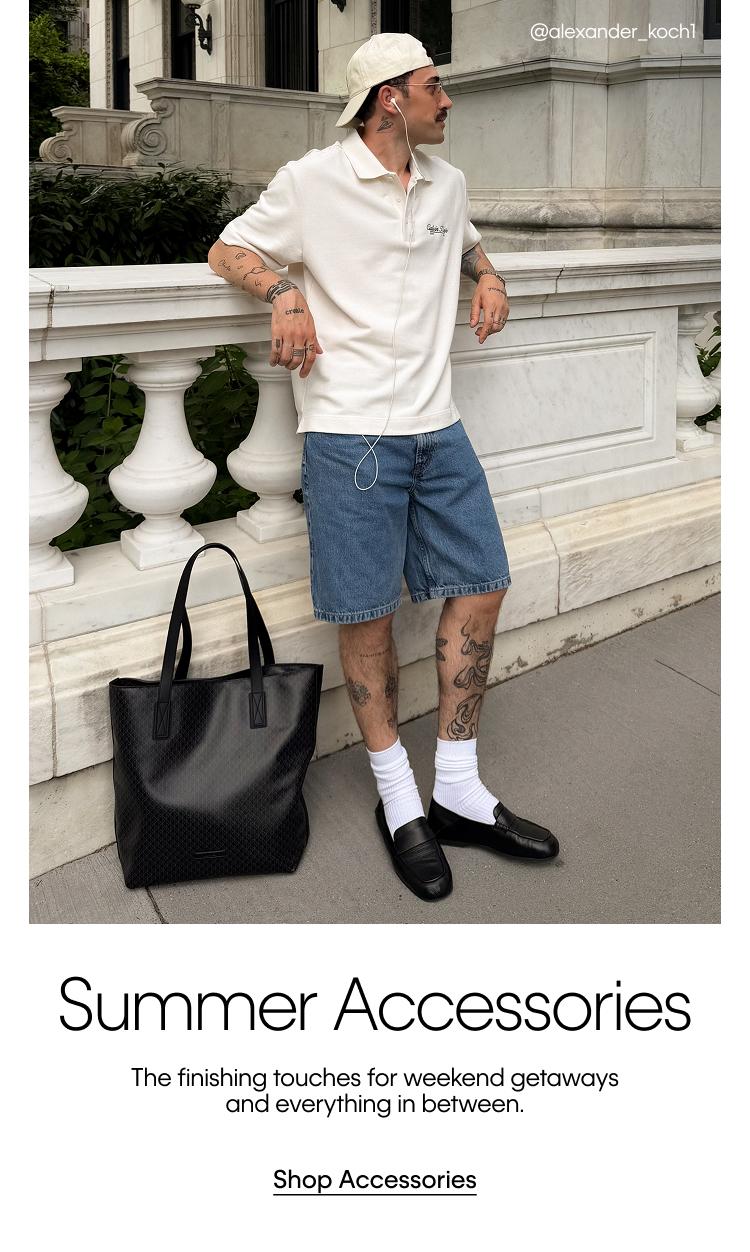 Summer Accessories | The finishing touches for weekend getaways and everything in between. | Shop Accessories