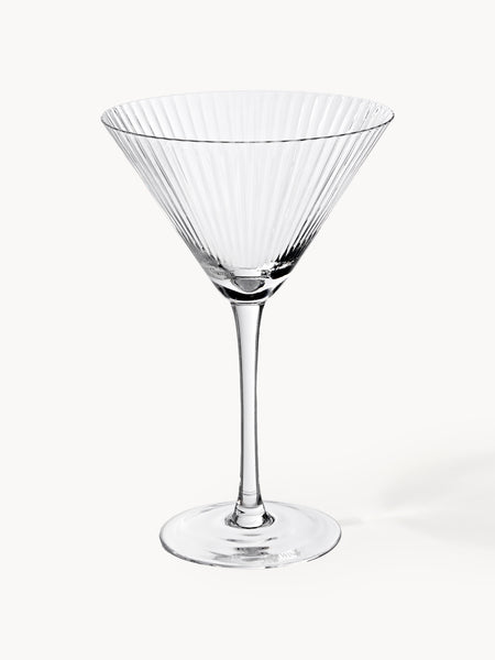 Set di 4 bicchieri da Martini in vetro soffiato Aleo