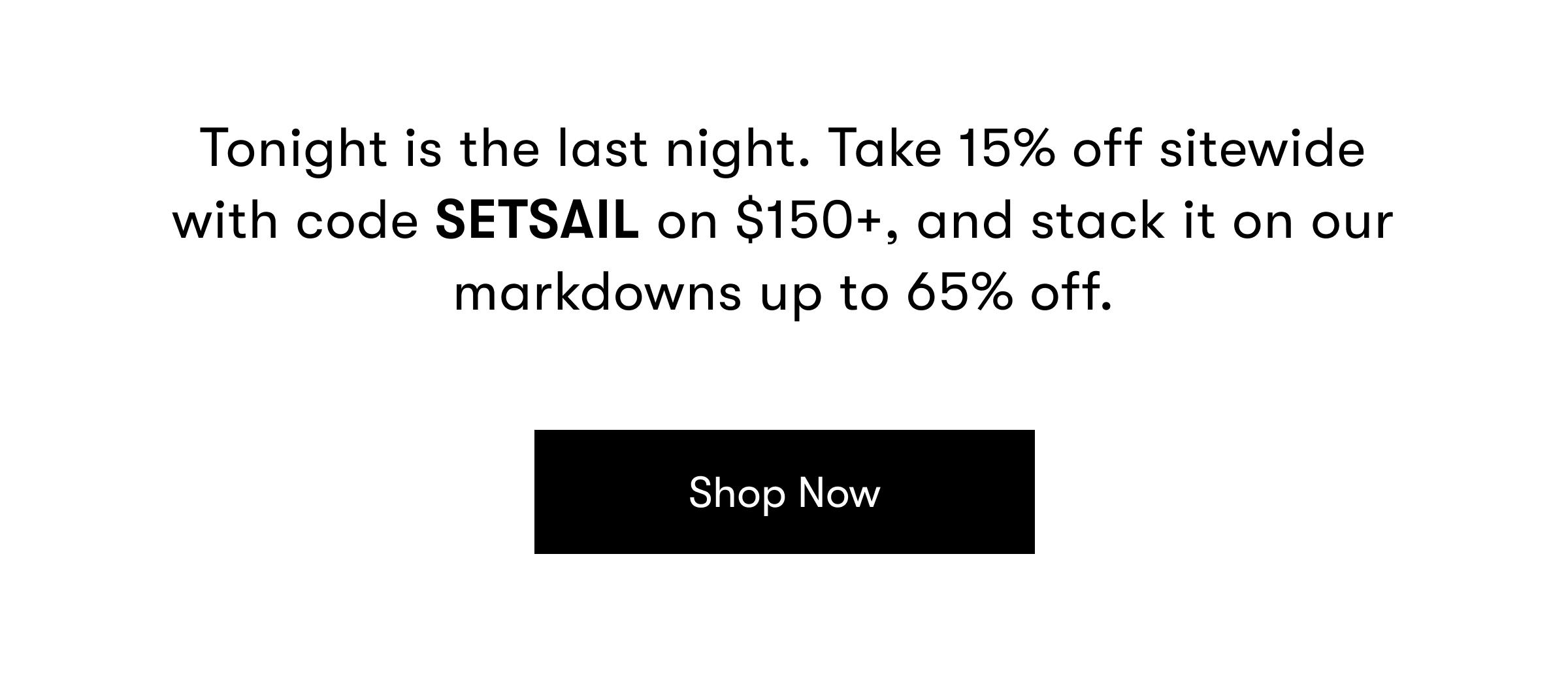 Code SETSAIL