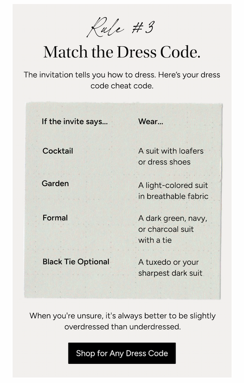 Match the Dress Code