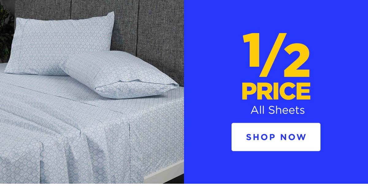 1/2 price off All Sheets