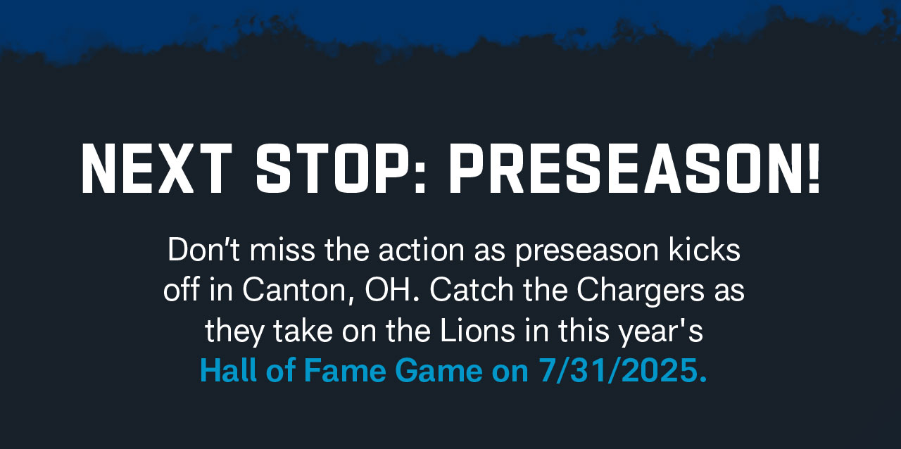 Next Stop: Preseason
