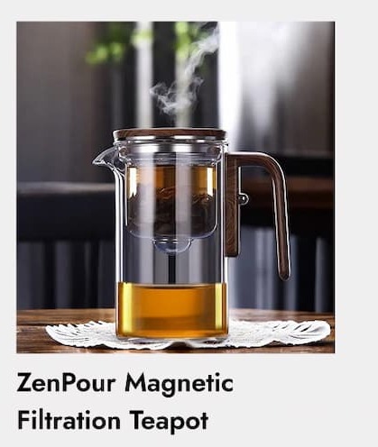 ZenPour   Magnetic   Filtration   Teapot