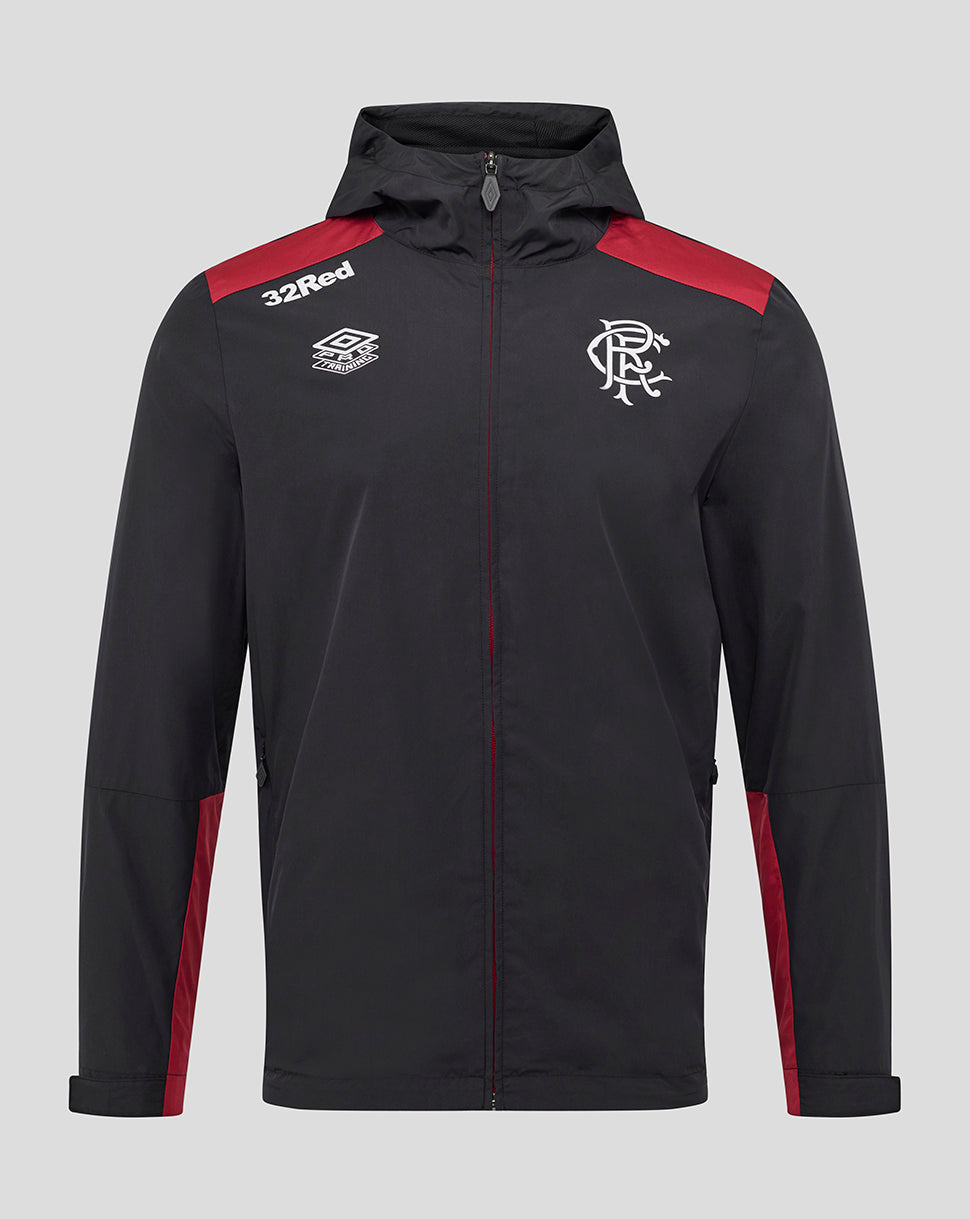 Image of MENS 25/26 COACHES TRAINING PACKABLE HOOD SHOWER JACKET - CAVIAR