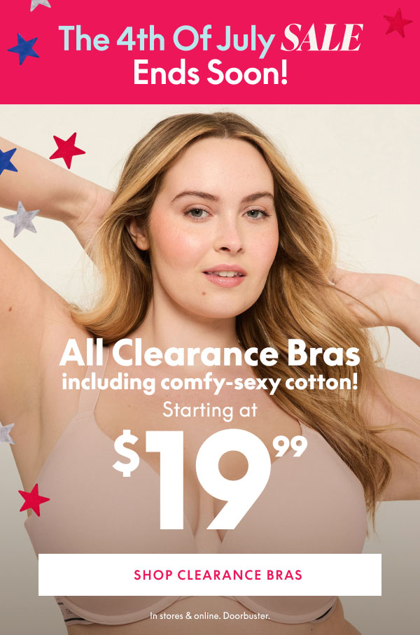 Clearance Bras $19.99