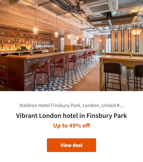 Vibrant London hotel in Finsbury Park