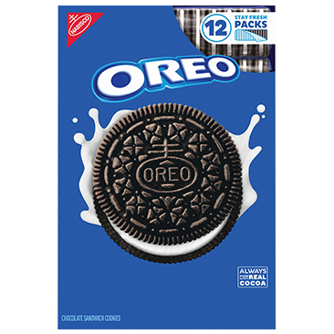 OREO Chocolate Sandwich Cookies, Stay Fresh Packs, 12-Count
