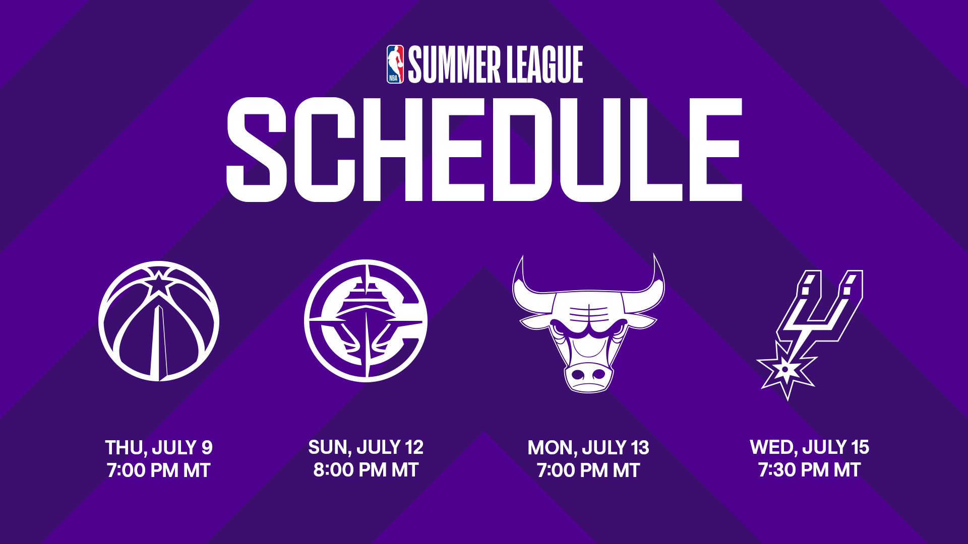Utah Jazz NBA Summer League Schedule