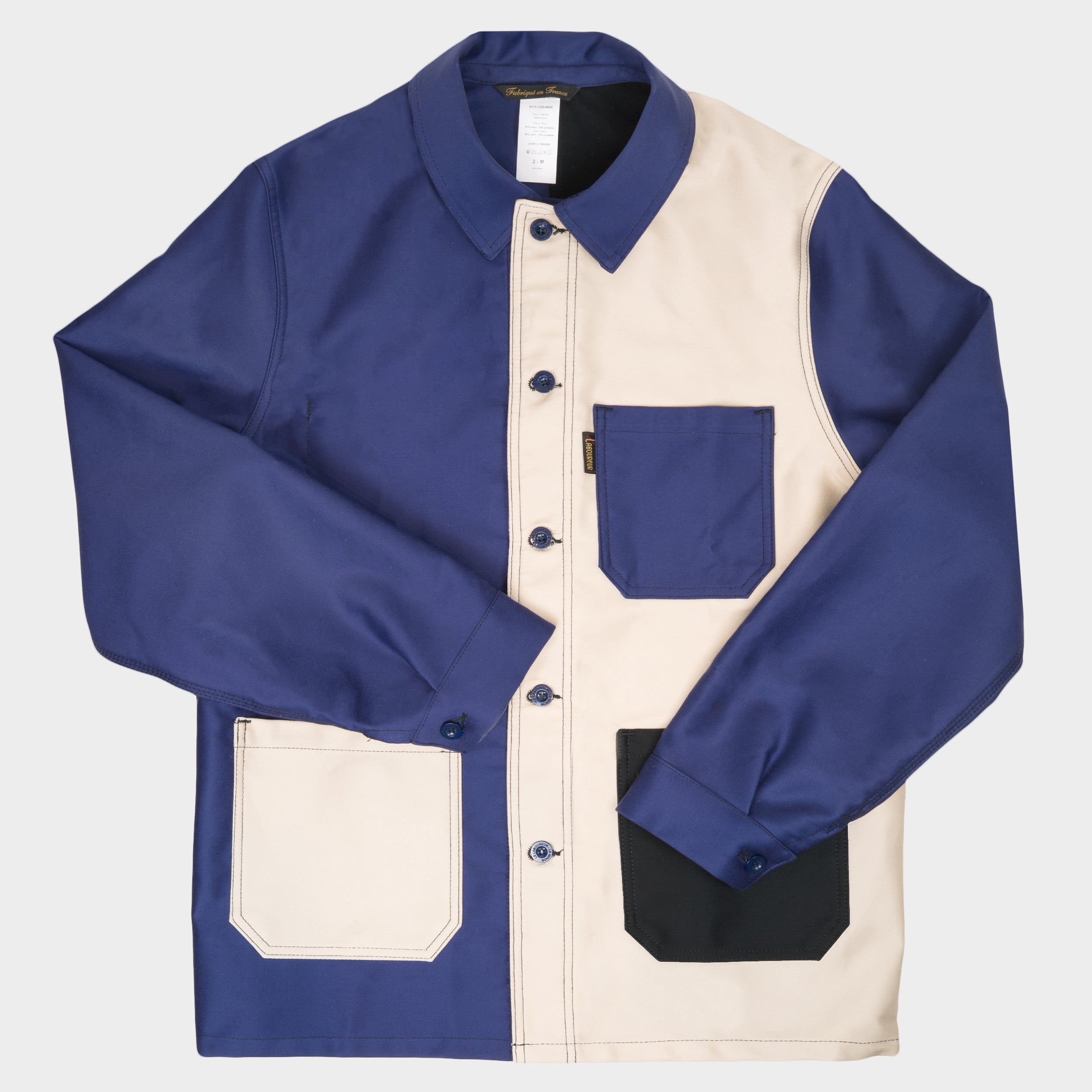 Image of Le Laboureur x Le Minor Moleskin Patchwork Jacket