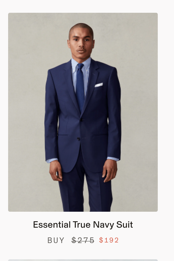 Essential True Navy Suit