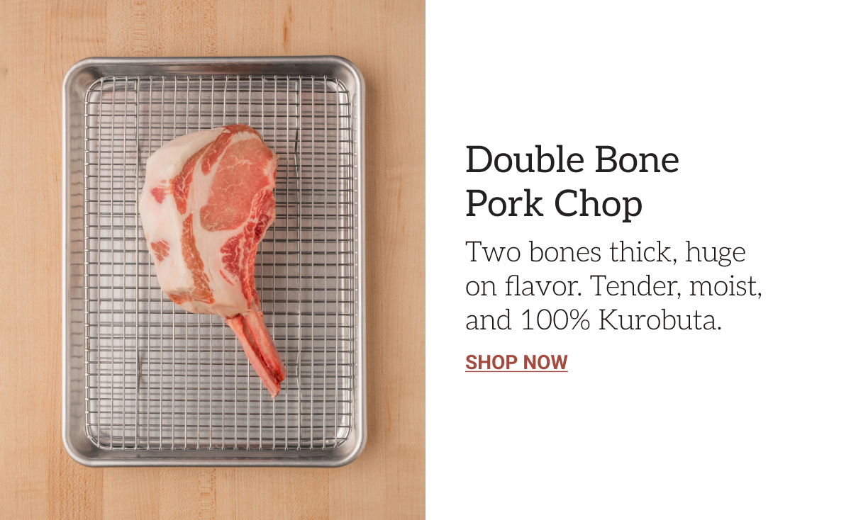 Double bone pork chop