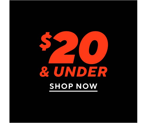 $20 & Under