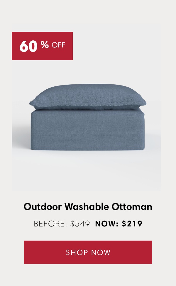 Outdoor Washable Ottoman