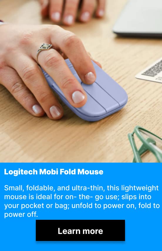 Logitech Mobi Fold Mouse (Graphite)