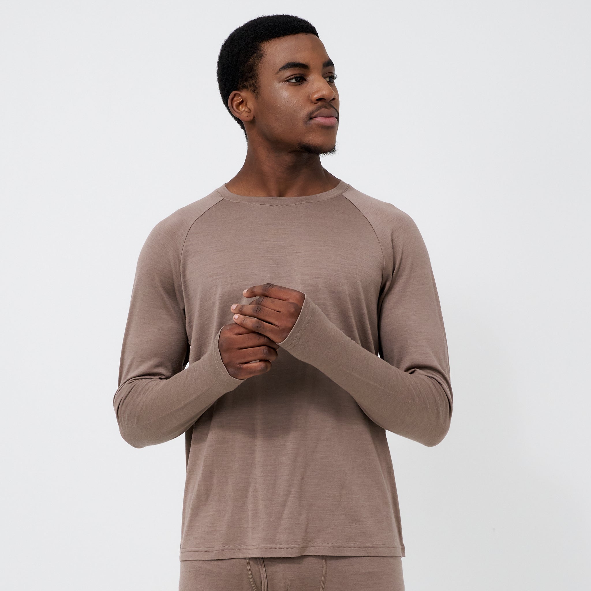 R&R Sport Wimbledon Men's Long Sleeve Merino Thermal Top