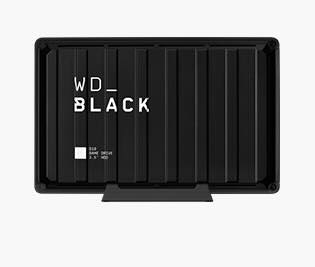 WD_Black 8TB game drive. 3.5" HDD, external storage solution for gamers.