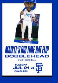 Maikel's Big Time Bat Flip Bobblehead - July 21 - Get Tickets
