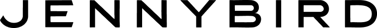 The text JENNYBIRD is displayed in large, bold, black sans-serif capital letters against a white background.