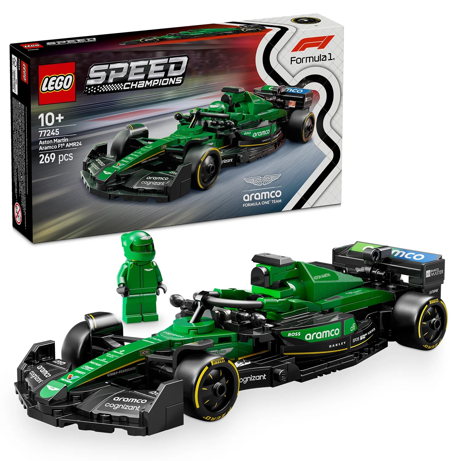 Image of LEGO Speed Champions Aston Martin Aramco F1 AMR24 Race Car