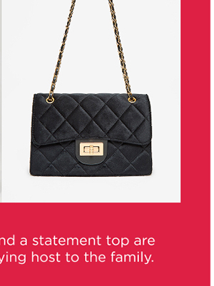 Quilted Velvet Crossbody Bag