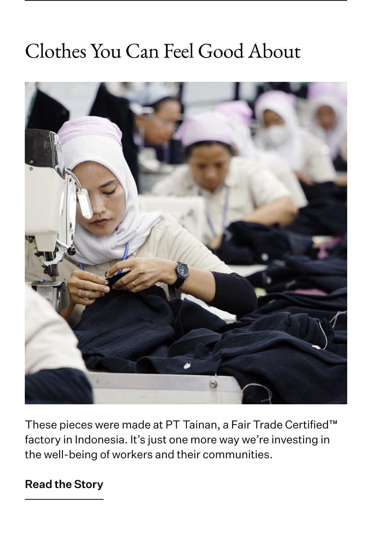 Clothes You Can Feel Good About - Read the Story