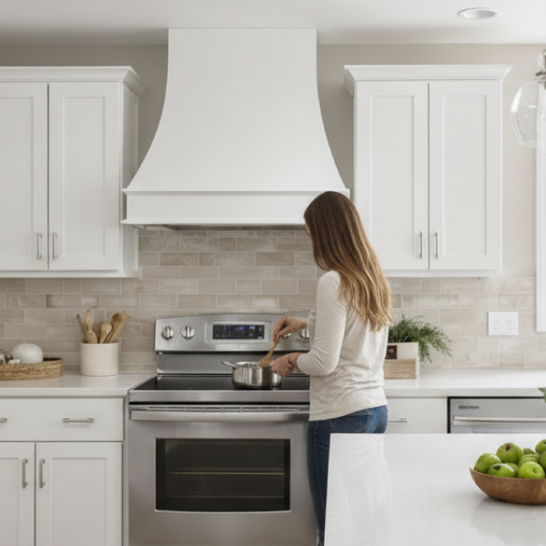 Complete the look with a hood focal point.
