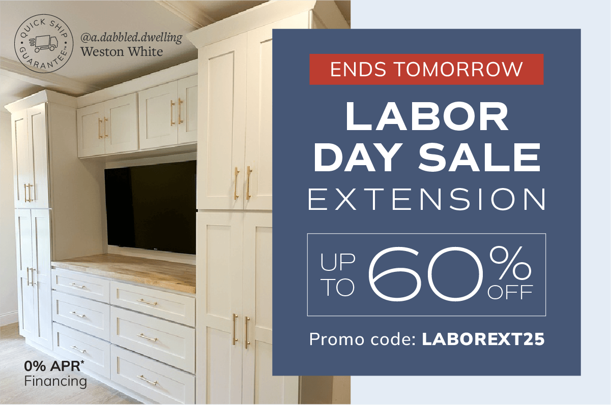 Labor Day Extension Event Ends Tomorrow: Up to 60% off. Code: LABOR25