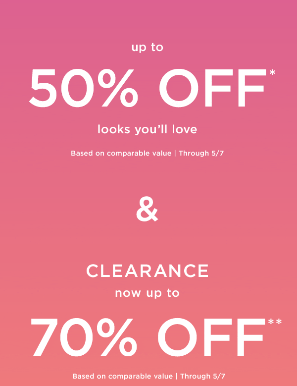 50% off everything