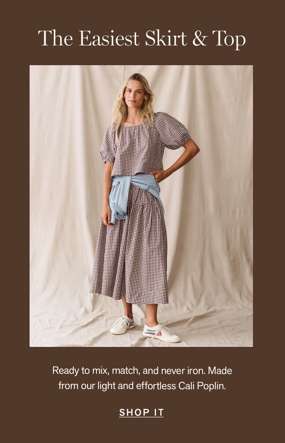 The easiest skirt & top