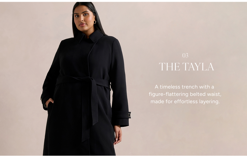 Tayla Curve Trench Coat