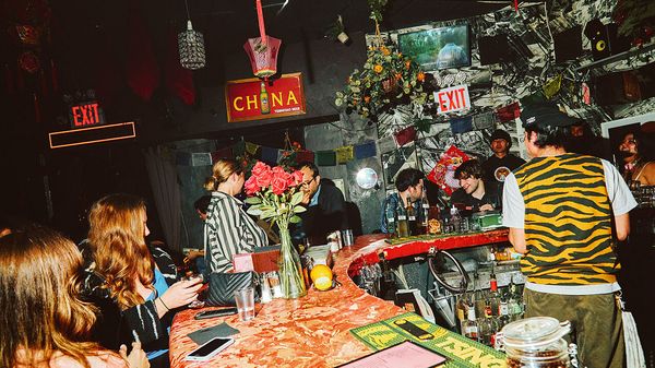 Mood Ring bar in the Bushwick neighborhood of Brooklyn, New York