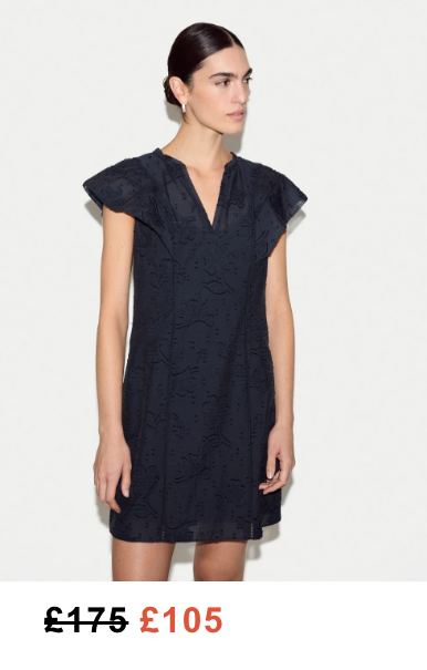 Floral Jacquard Mini Dress