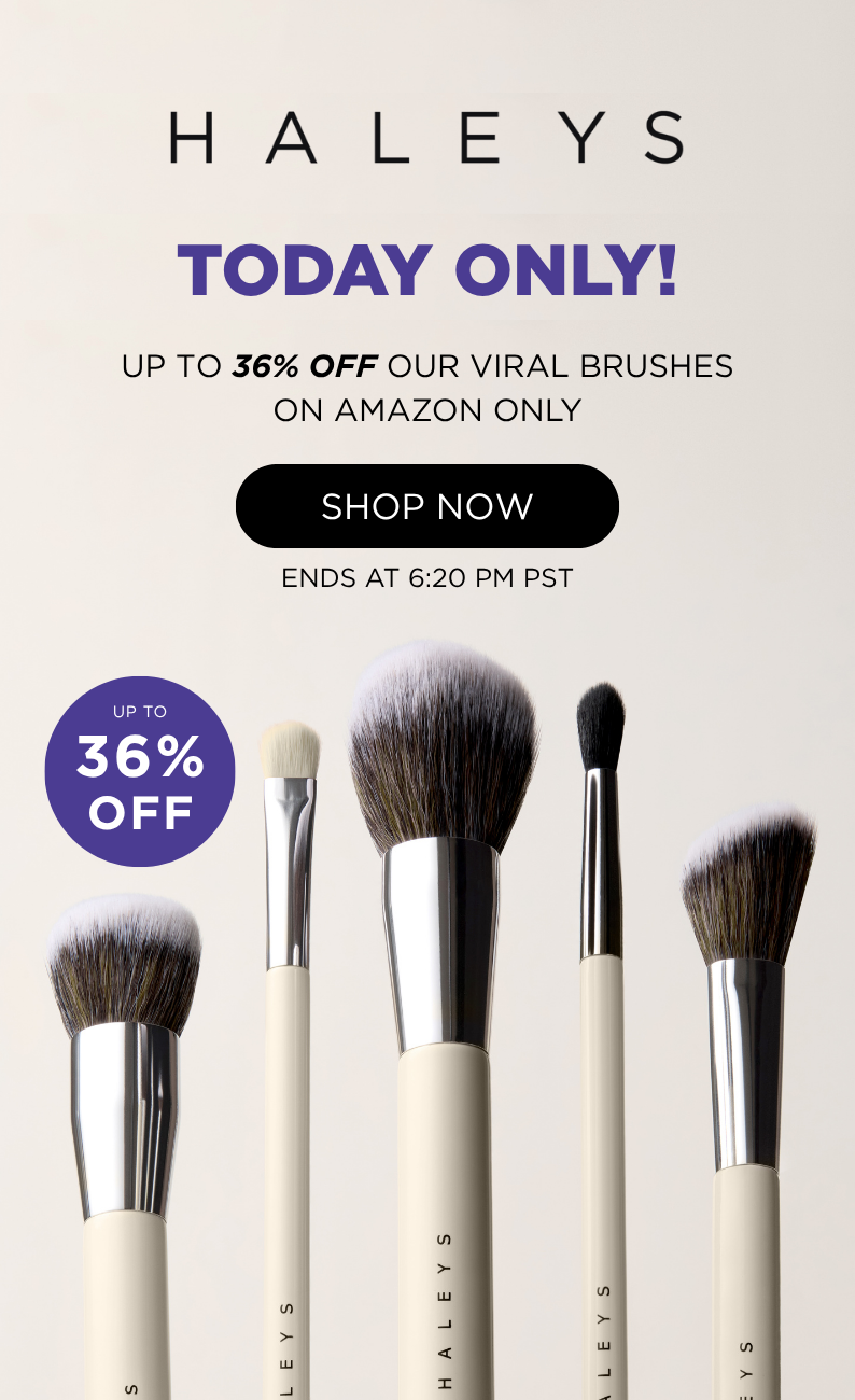 Today Only! Up to 36% off our viral brushes on Amazon only.