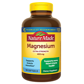 Nature Made Extra Strength Magnesium 400 mg, 180 Softgels