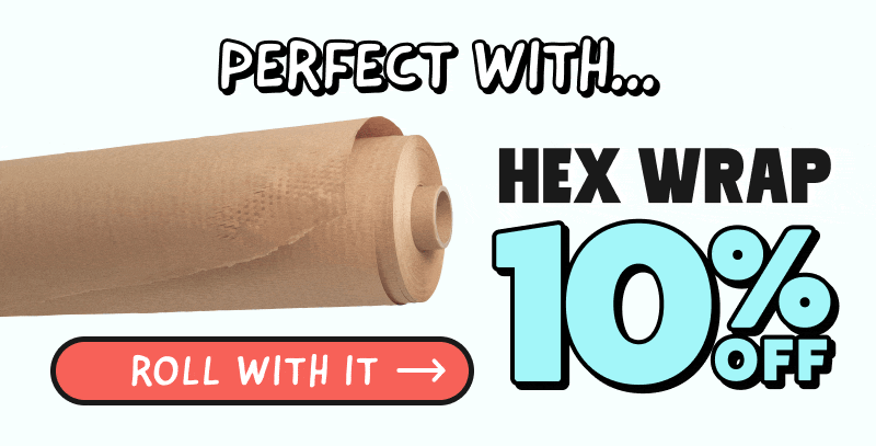 Perfect with Ecopaper, Tissue Paper and Hex Wrap