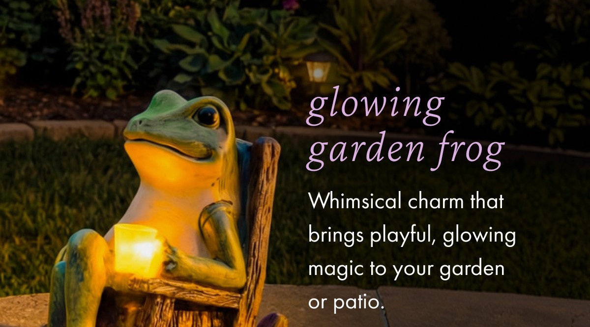 Glowing Garden Frog