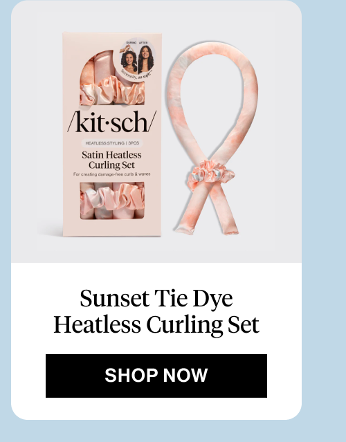 Sunset Tie Dye Heatless Curling Set
